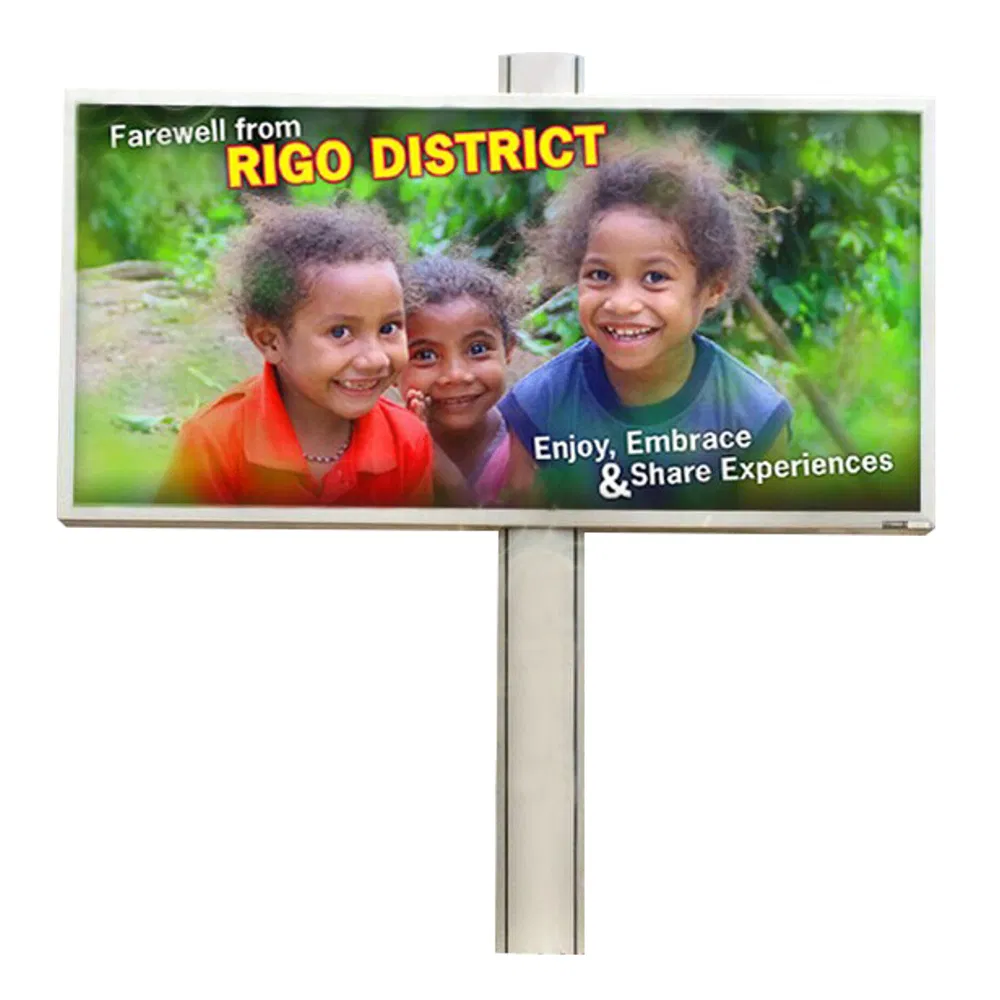 Outdoor Street Metal LED Back-Lit Banner Billboard