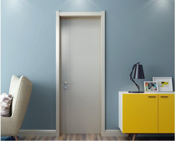 Premium Waterproof WPC Wood-Grain Interior Door Km209 for Modern Homes