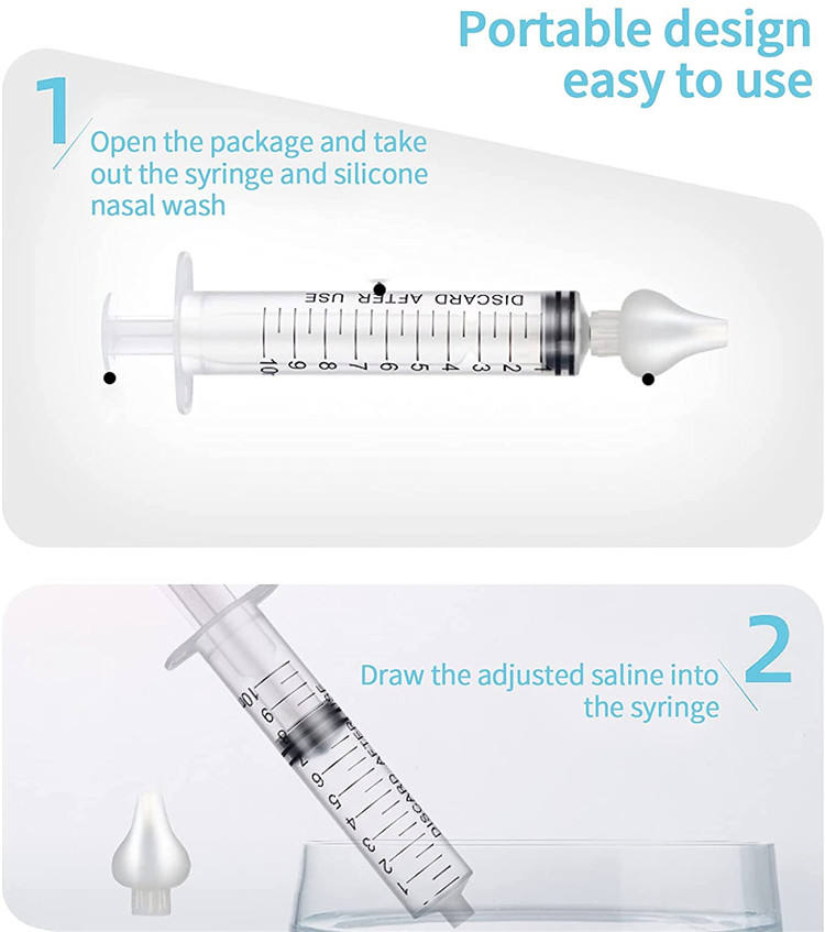 Professional Syringe Kids Baby Nasal Cleaner Irrigator Portable Infant Nose Wash Cleaner