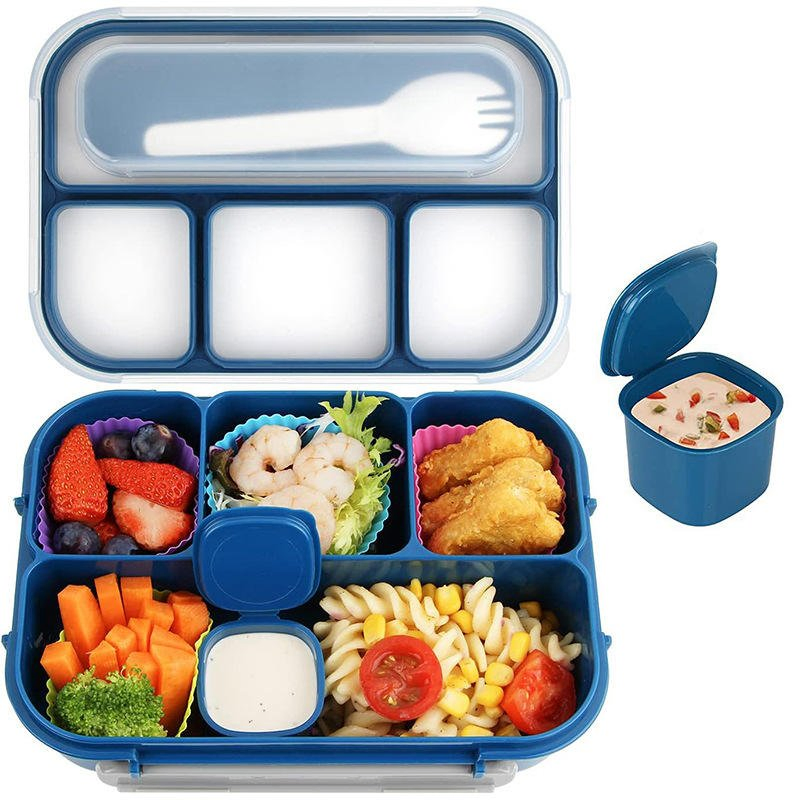 Sleek Portable Large-Capacity Microwave-Safe Lunch Box for School