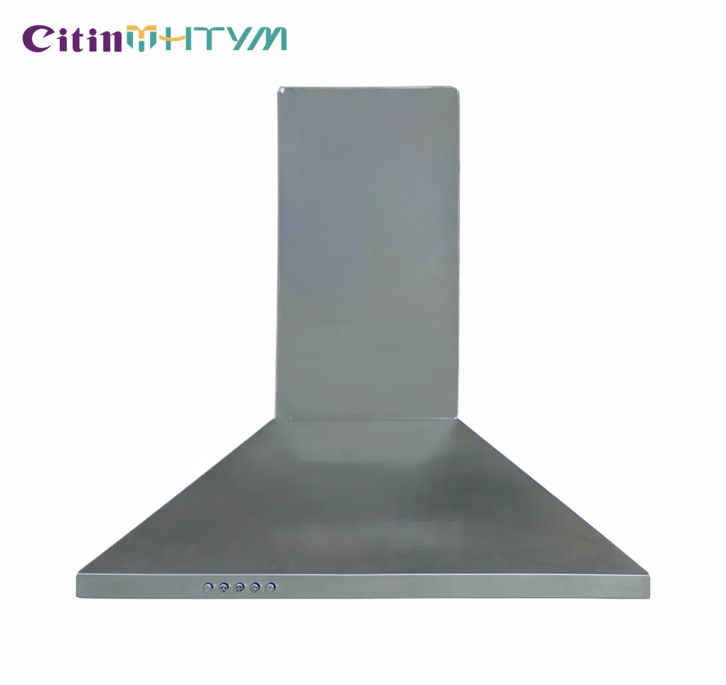 Factory OEM Stainless Steel 600mm Pyramid Style Efficient Kitchen Range Hood