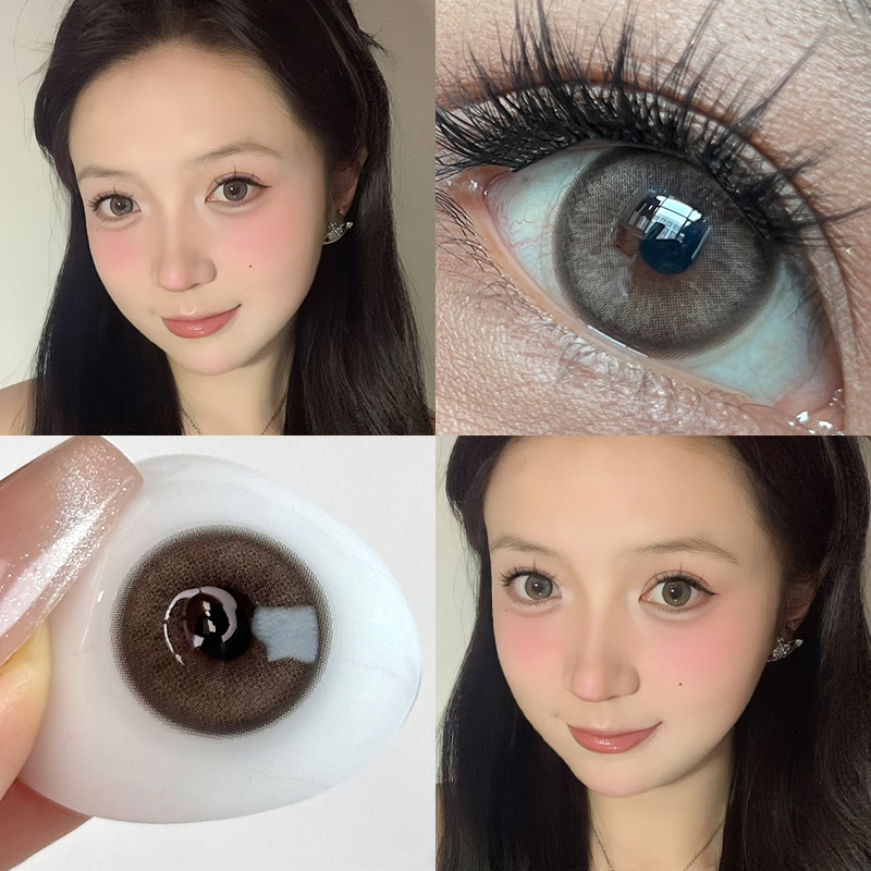 Wholesale Monthly Brown Gray Cosmetic Contact Lens