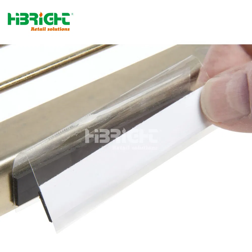 Factory Customized Transparent Plastic Supermarket Shelf Use Price Strip