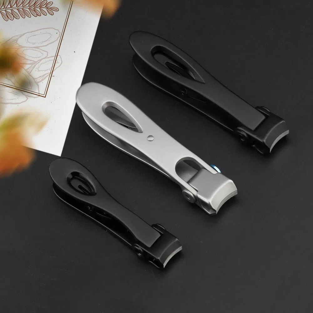 Stainless Steel Manicure Care Wide Jaw Straight Edge Toe Nail Cutter Large Metal Thick Nails Art Clipper