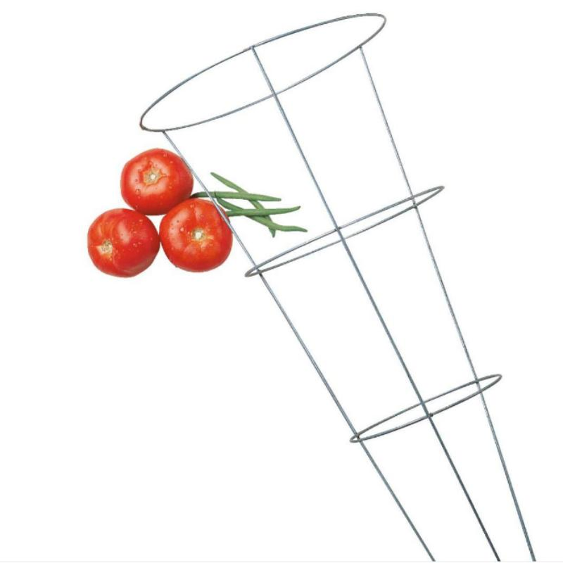 Galvanized Steel Green Painted Plant Support Tomato Cages Garden Cage