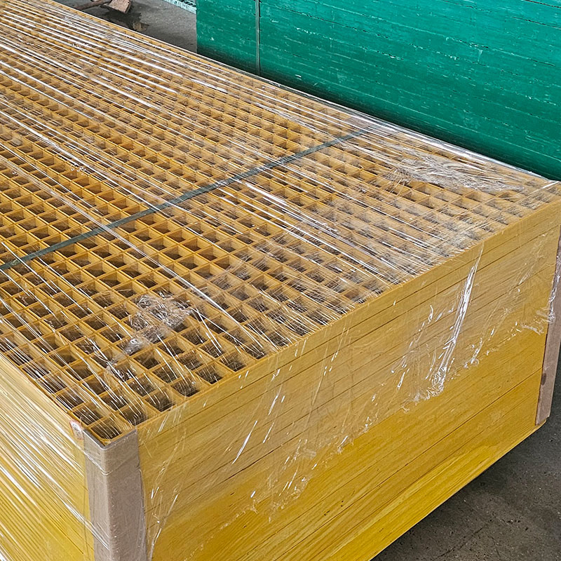 Reinforced FRP Grating From Chinese Manufacturer Structural Mesh Floor System for Harsh Environments Platforms Walkways Drain Covers