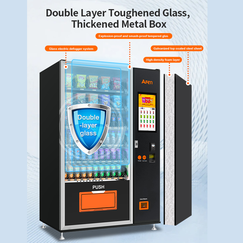 Afen Vending Machine 22 Inches Touch Screen Vending Snack Drink Machine