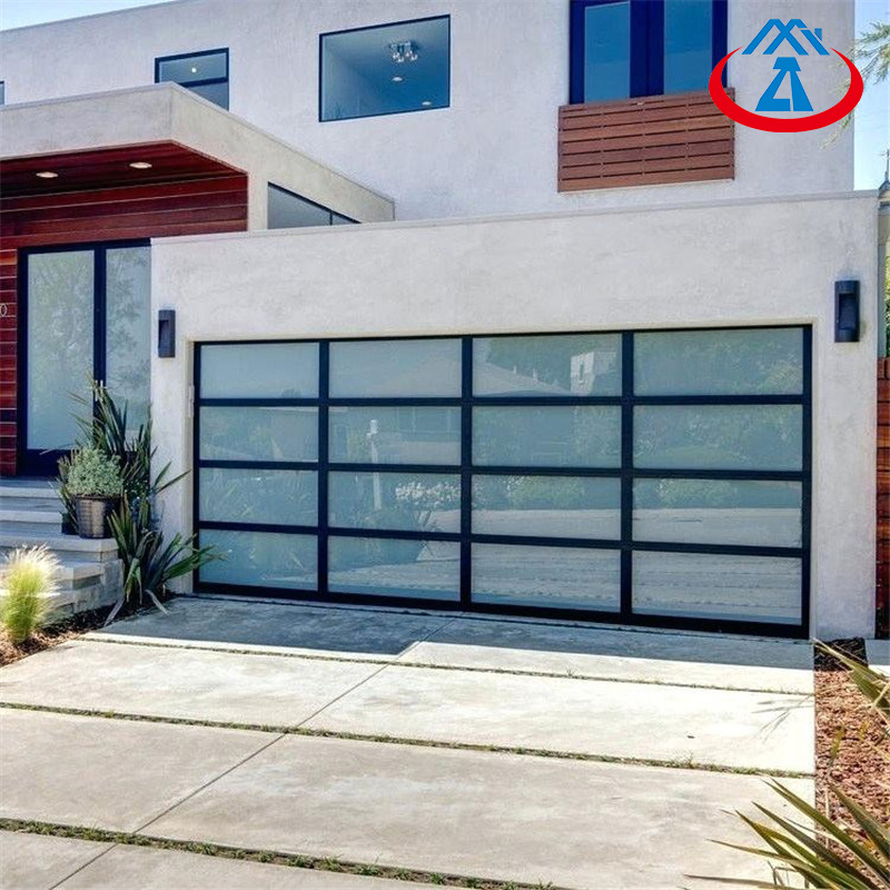 Aluminum Garage Door with Tempered/Frosted Glass