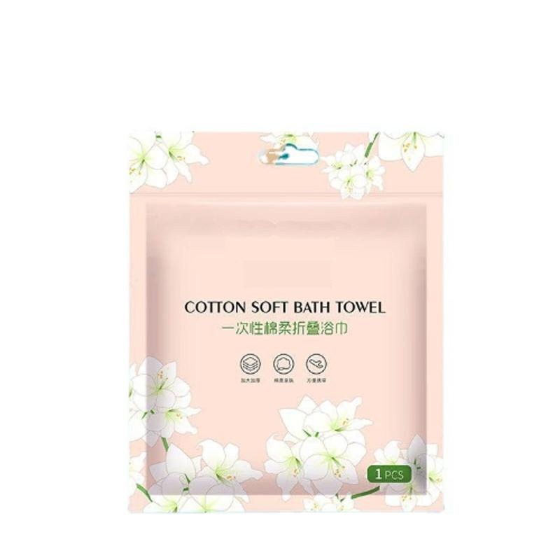 100% Cotton Non Woven Fabric Portable Travel Disposable SPA Salon Hotel Bath Towel