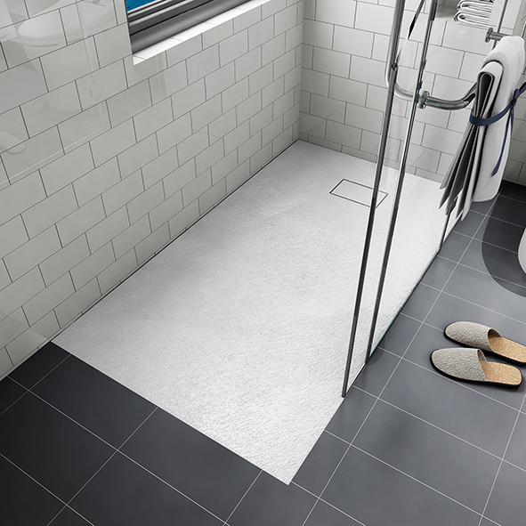 Resin Tray, Shower Base, Matt Slate Stone, SMC Tray, Stone Surface, Stone Surface Finish, SMC Shower Tray