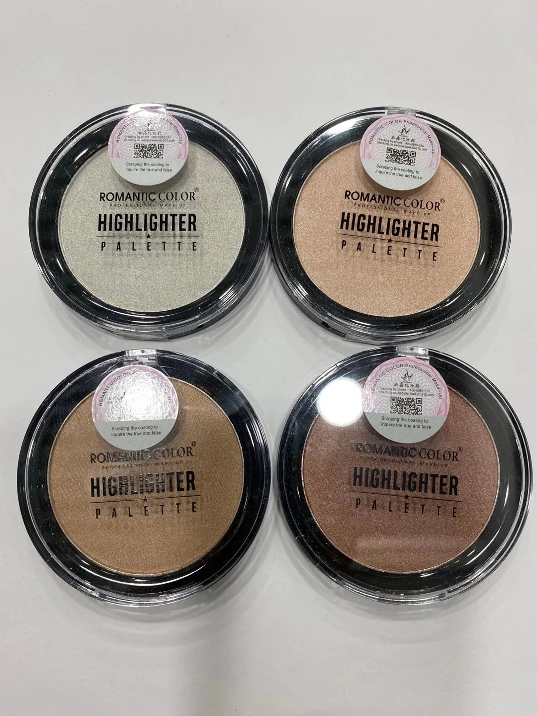 Custom Private Label 5 Colors Shading Powder Palette Makeup 3D Face Makeup Highlighter Powder Have Stock