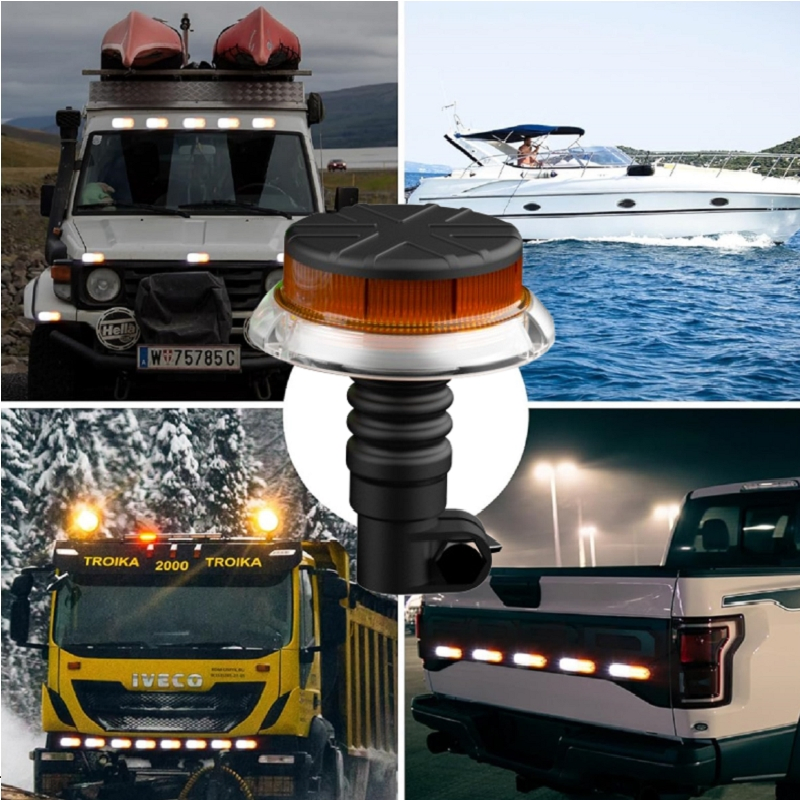 Компактная янтарная светодиодная лампа-стробоскоп