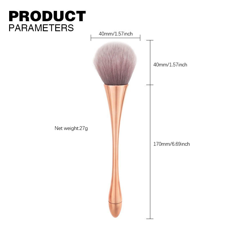 Professional Large Nylon Makeup Nail Dust Blush Beauty Tool Cleaning Brush