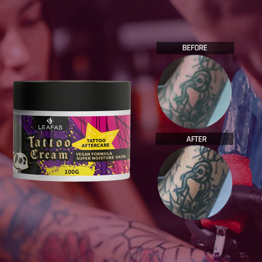 Private Label Tattoo Aftercare Healing Balm Ointment, Anti-Inflammatory Herbal Relieves Itching Soothes Tattoo Intensifying Cream