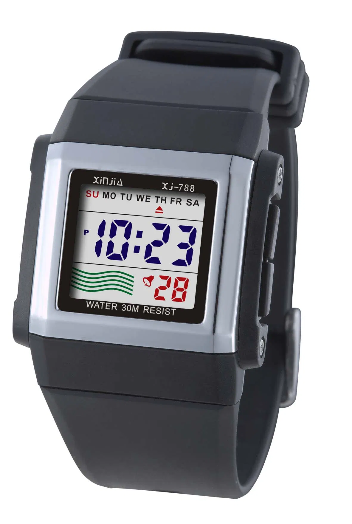 Colorful Square LCD Watch for Kids