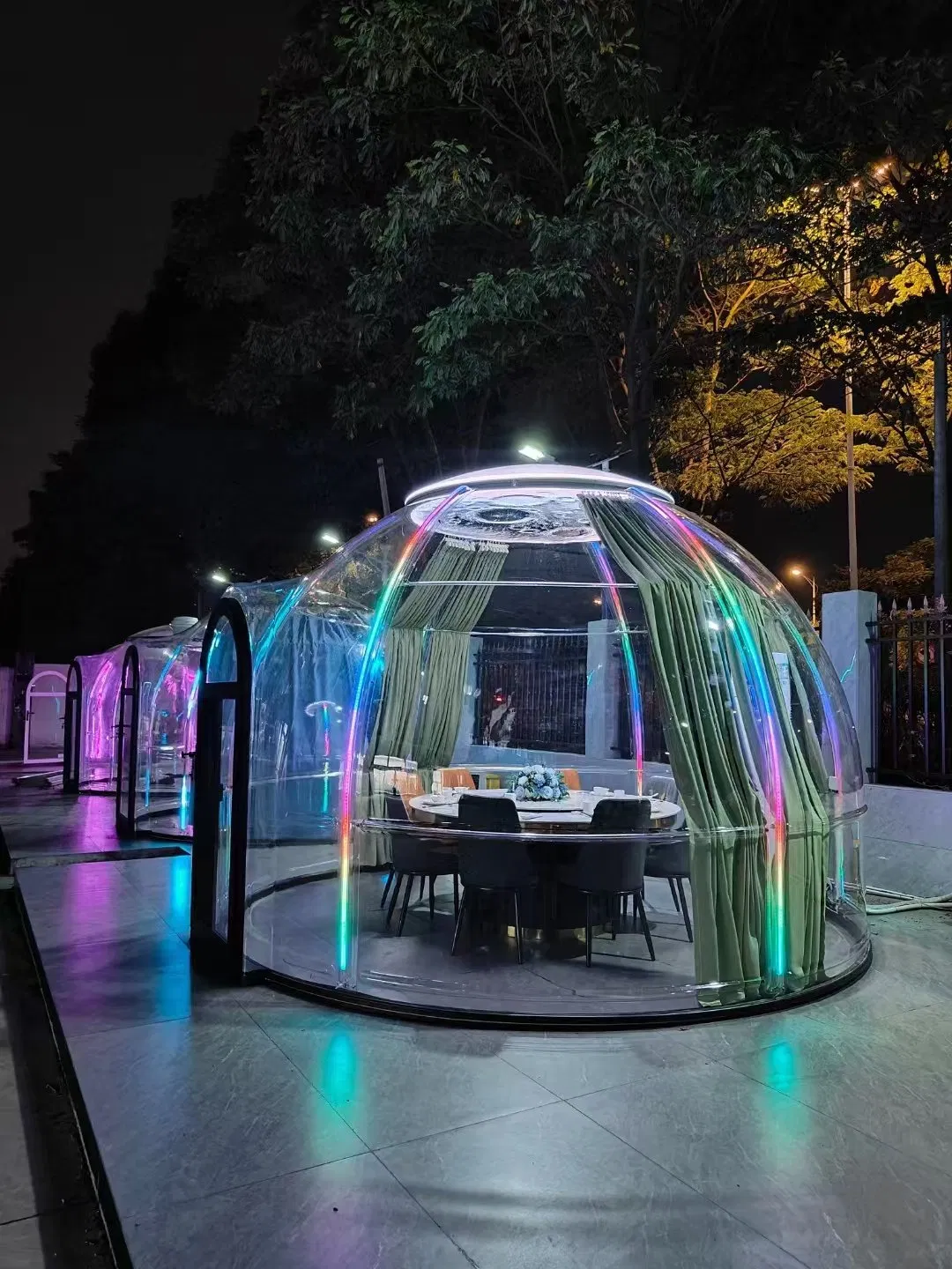 New Waterproof Sunroom Star Viewbubble Dome Glass House with Bathroom