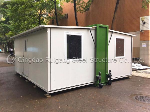 Sandwich Panel Prefabricated/Prefab Flat Pack Good Price Foldable Mobile Portable Expandable Luxury Shipping Container House for Single Apartment Steel Home
