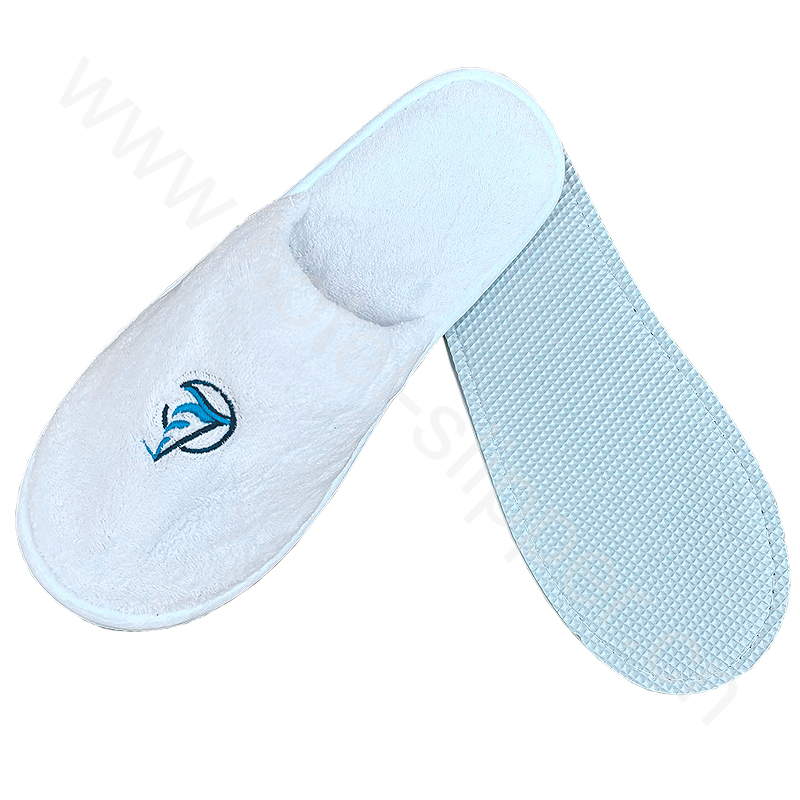 Customized Logo Luxury Coral Velvet Hotel Slippers Disposable Guest Room Home Toiletries Wholesale Product for Hotels