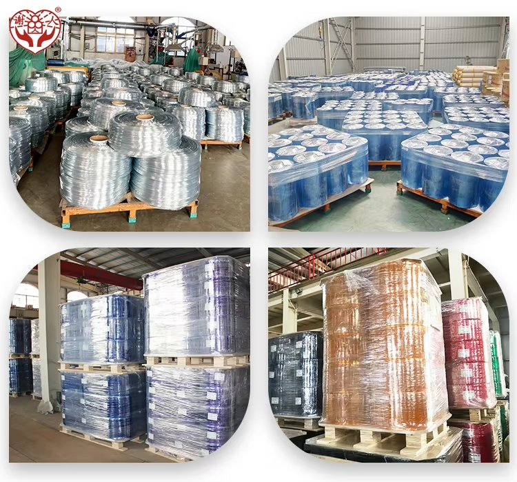 2mm 3mm Anti-Scratch Durable Clear Ribbed Replacement Plastic Curtain PVC for Warehouse