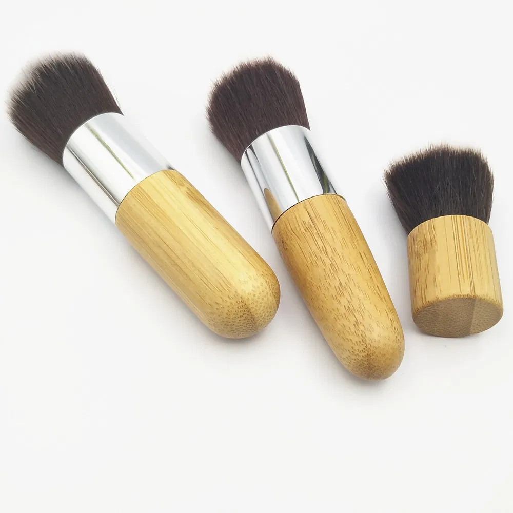 11PCS Cosmetic Brush Set Bamboo Handle FSC Wood Makeup Brushes