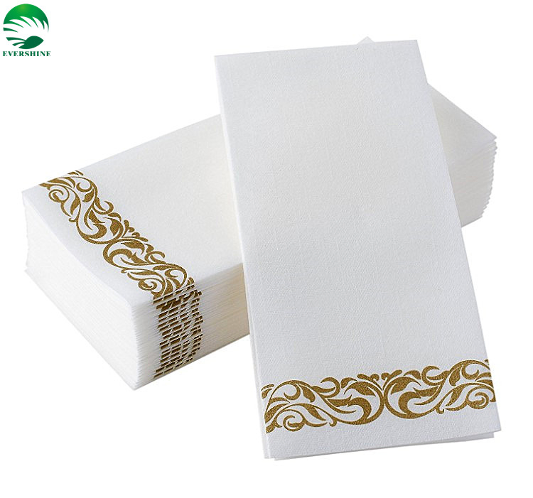 Custom Luxury Thick Airlaid Lunch Napkins for Restaurant with Logo Disposable Napkins Dinner Napkins