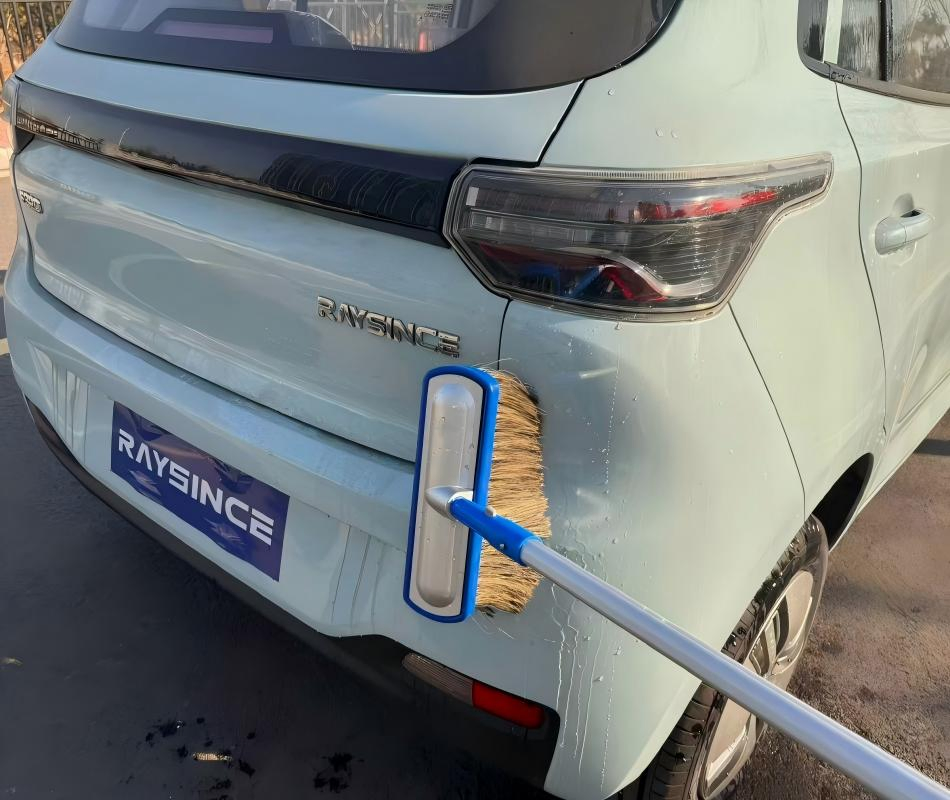 Natural Soft Hog's Hair Soft Bristle Car Wash Brush with Aluminum Head