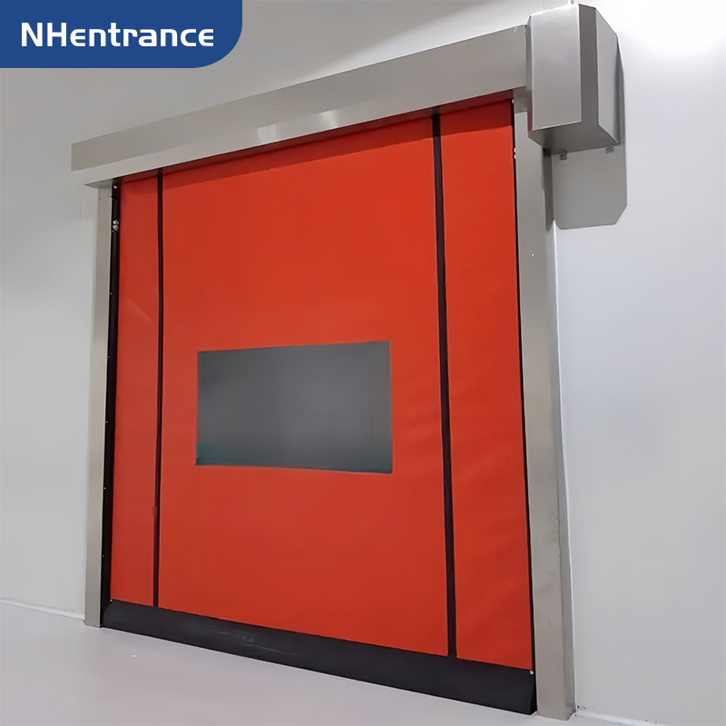 Industrial Self-Repairing High Speed Door with Automatic Zipper System and Safety Sensors