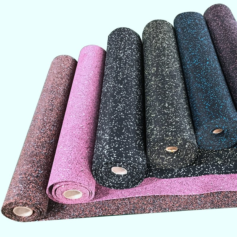 Wholesale Fitness Rubber Carpet Flooring Mat Rolls for Gym Equipment