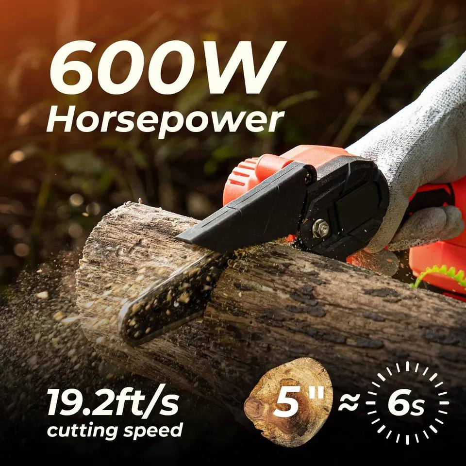 OEM 4 Inch or 6 Inch Mini Chain Saw Cordless Chainsaw