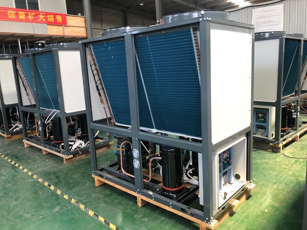 Manufacturer R410A Air Cooled Modular Air Source Heat Pump Water Cooling Chiller with High Cop