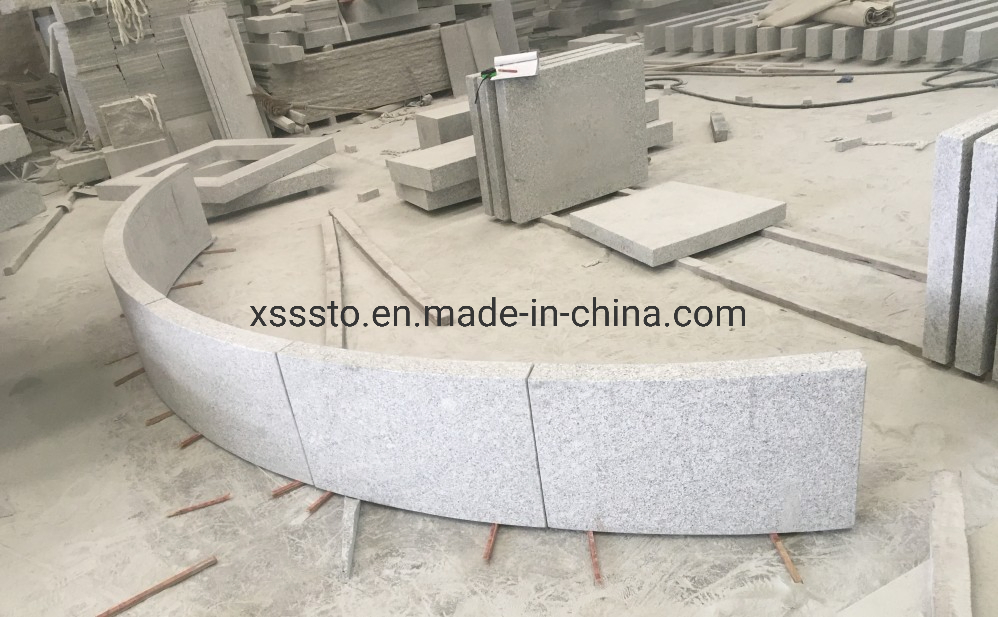 Natural Stone Bush-Hammered G602 Granite Post Caps