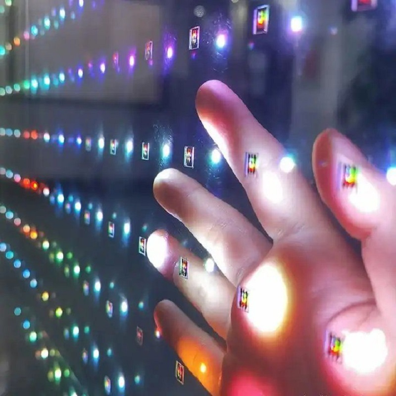 HD Sticky Flexible Transparent Film LED Display for Store Front Window Advertising