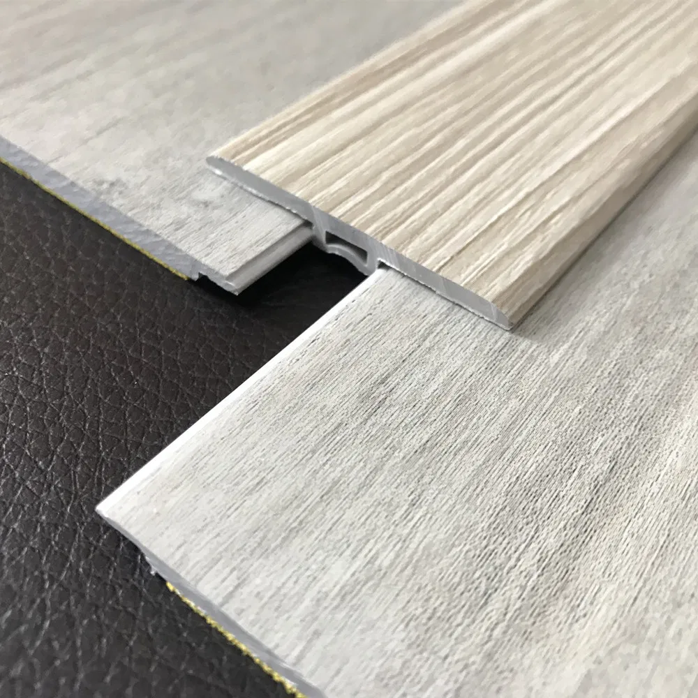 Flooring Accessories Vinyl Flooring Trim Spc T Molding/PVC Skirting Board/