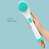 USB Rechargeable Waterproof Back Shower Silicone Dry Scrubber Set Exfoliating Skin Care Electric Body Bath Brush