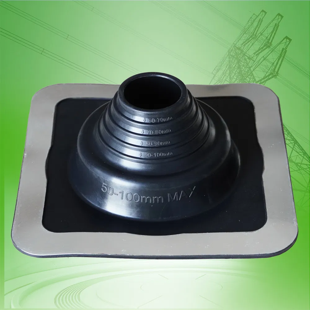 50mm to 100mm or 2in to 4in Rubber Metal Roof Pipe Flashing
