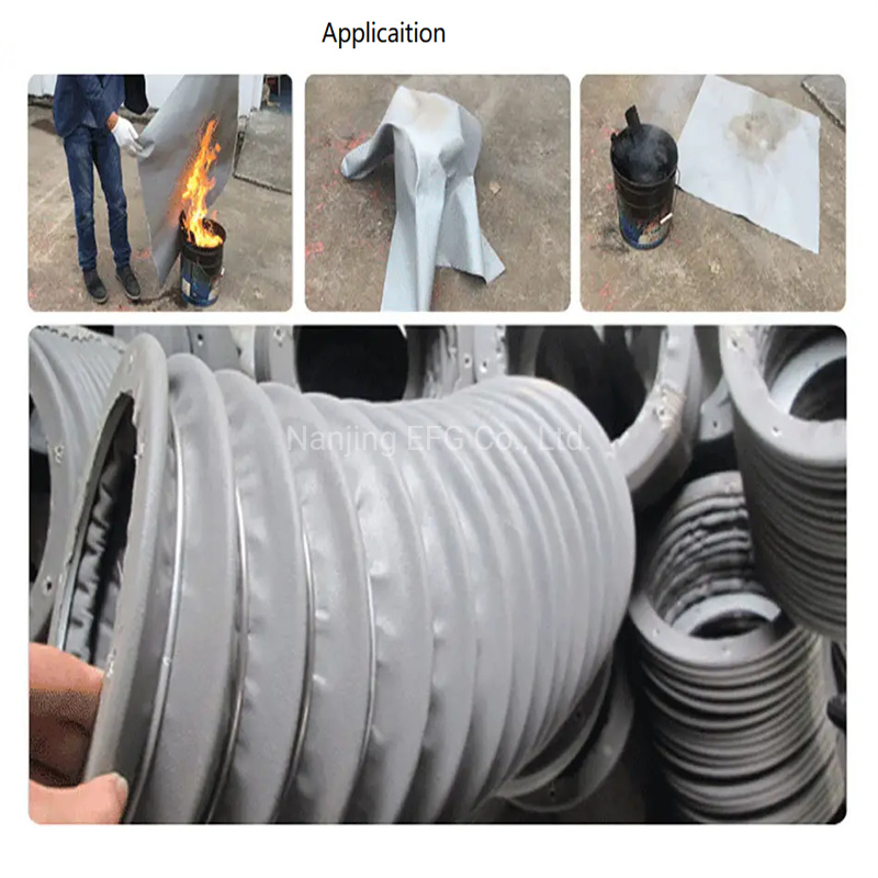 Long Using Life Silicone Rubber Coated Fiberglass Fabric for Furnace Curtains
