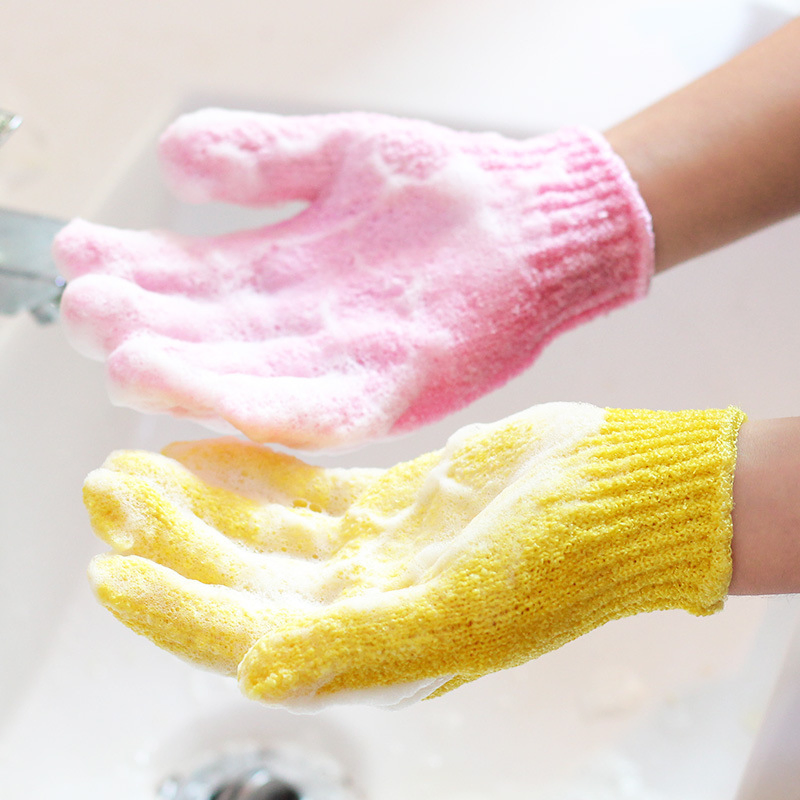 Wholesale Cheap Nylon Material Finger Bath Glove