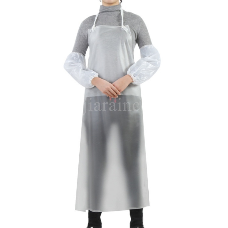 Restaurant Butcher Clean Kitchen Waterproof Chemical Resistant Transparent PVC Back Tie Apron