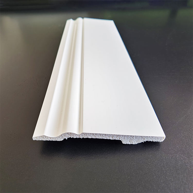 Eco-Friendly Waterproof White Skirting Polystyrene PS Moulding Board Foam Cornice Crown White Skirting Board