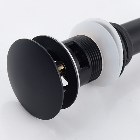 Black Brass Pop up Sink Drain Sink Waste Stopper