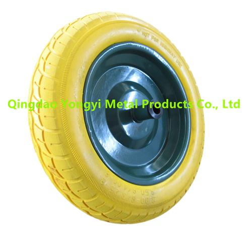 Solid Rubber Polyurethane Foaming Flat Free PU Foam Trolley Wheelbarrow Wheels