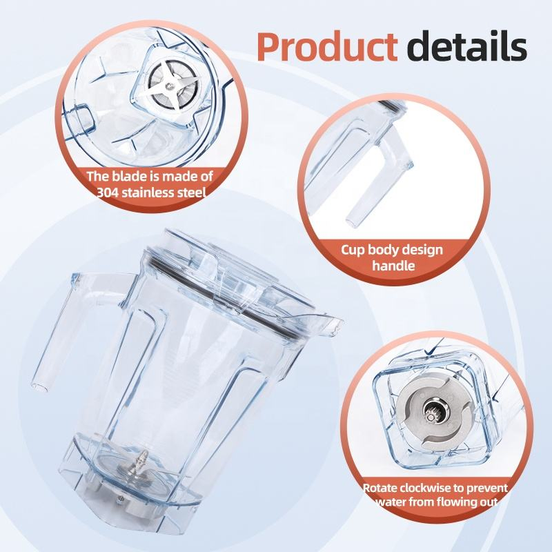 Vitamx A3500 Series 64 Oz. Plastic Jar with Lid. Blade and Bottom as a Set