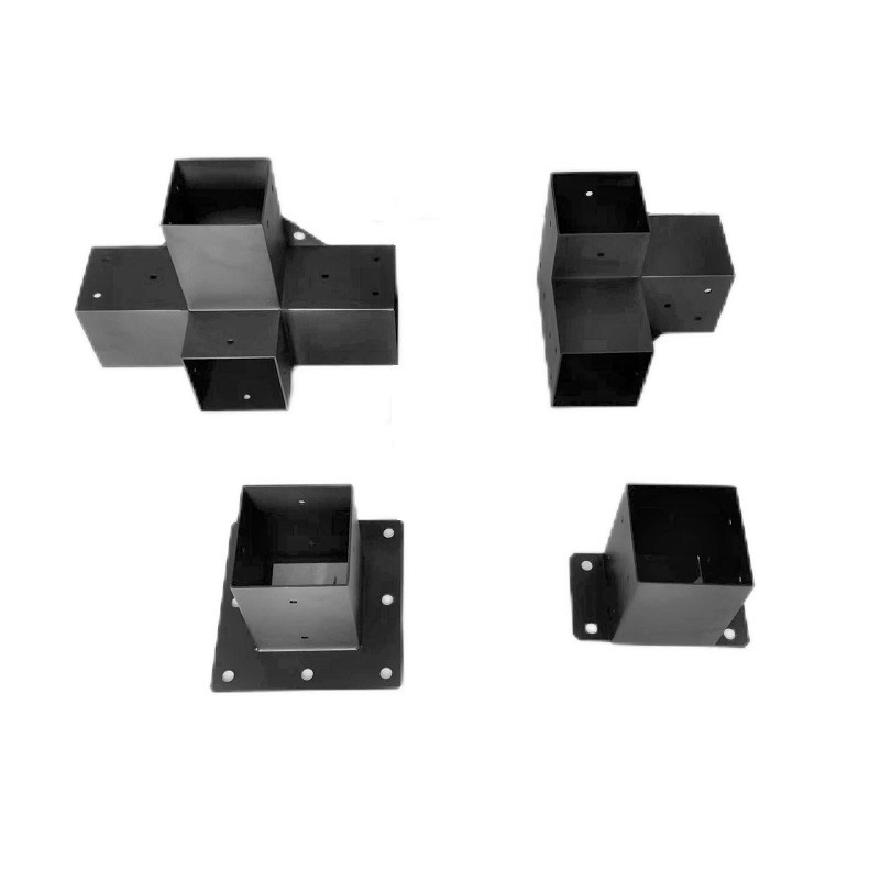Металлические кронштейны 6x6 дюймов для балок и заборов