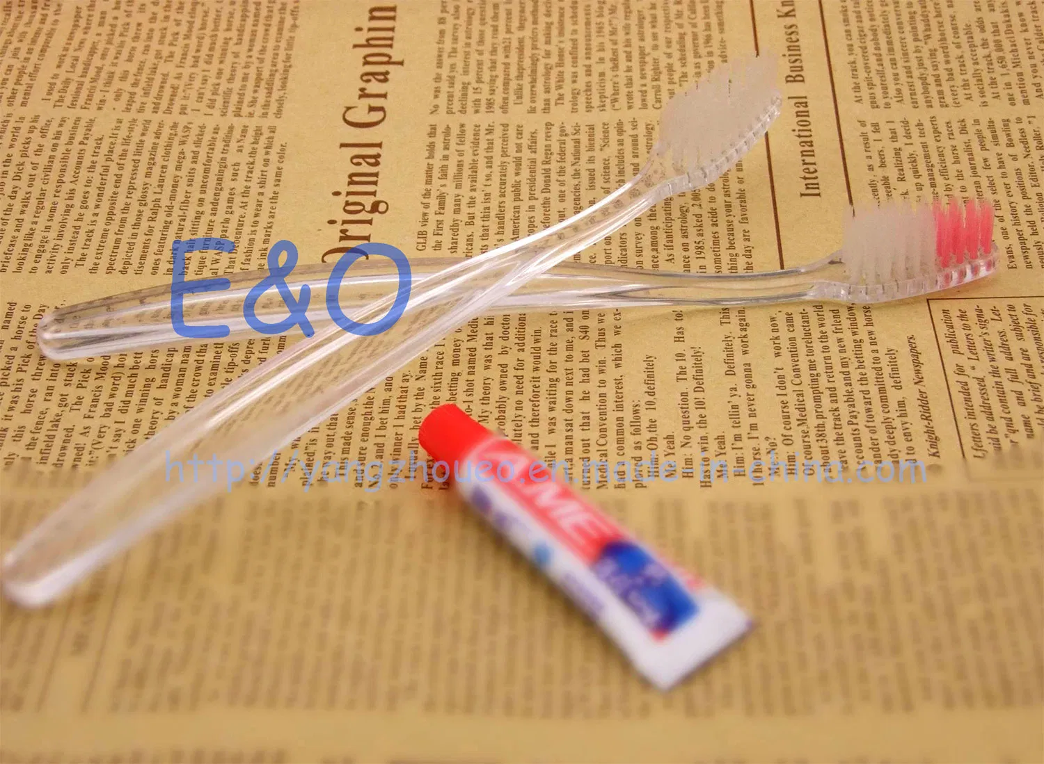 Hot Sale! Disposable Transparent Hotel Amenity Toothbrush