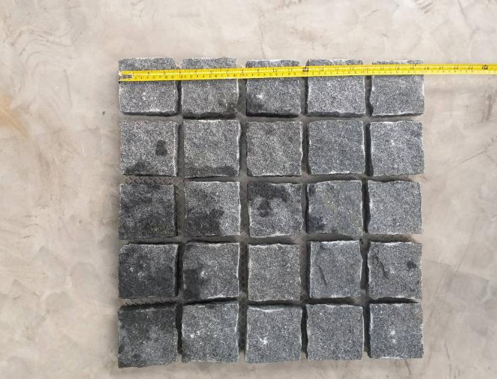 Walk Way Cheap Black Granite Cobblestones Flamed Brick Driveway Pavers Driveway Paving Stone Granite Cobblestone Driveway Pavers Mesh