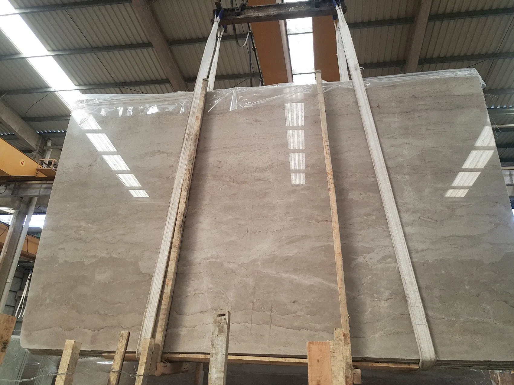 Polished & Honed Finish Caesar Grey Marble Slab