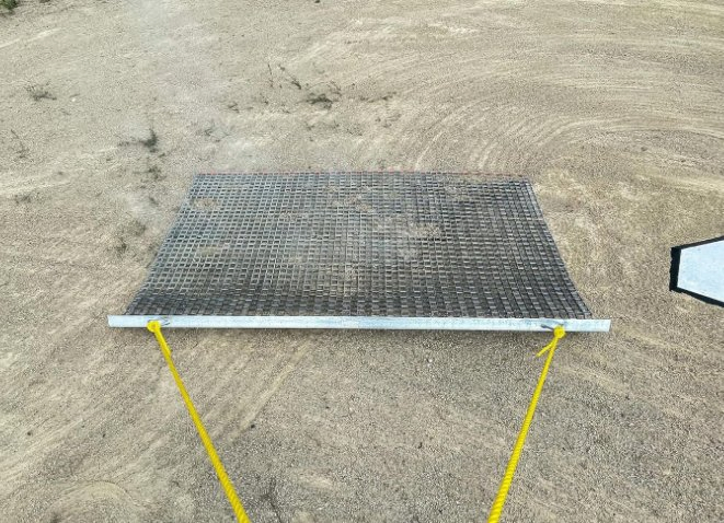 6ftx6FT Steel Drag Mat for Football Pitch Grass Lawn Rake