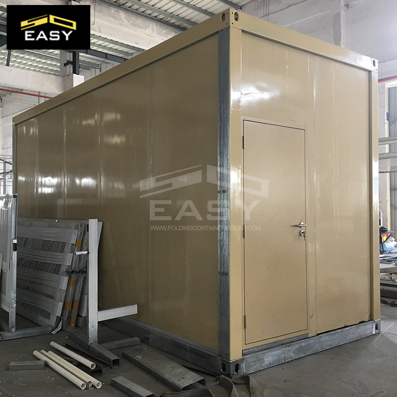Yellow Metal Frame Modular Prefabricated Container House for Toilet