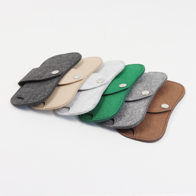 Portable Felt Eyeglasses Case Sunglasses Storage Case Pouch Bag Soft Felt Glasses Case