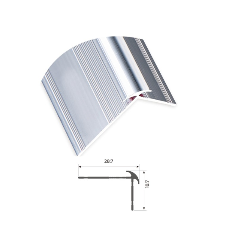 Flooring Accessory Aluminum Edge Strip for All Kinds of Flexible Flooring